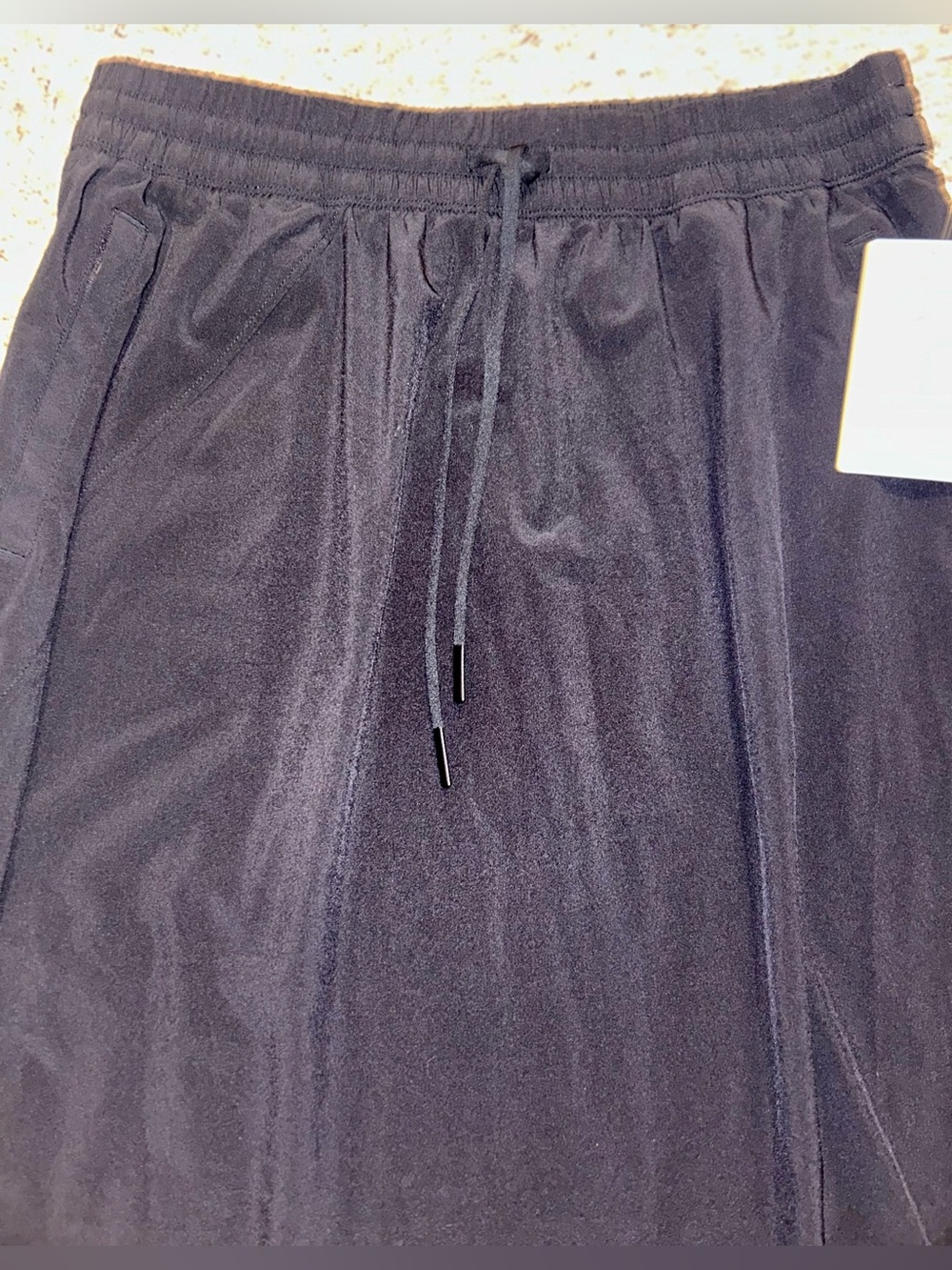 NWT Women’s Athleta Black Elastic Waist A-Line Midi Skirt size 14 - Picture 6 of 12